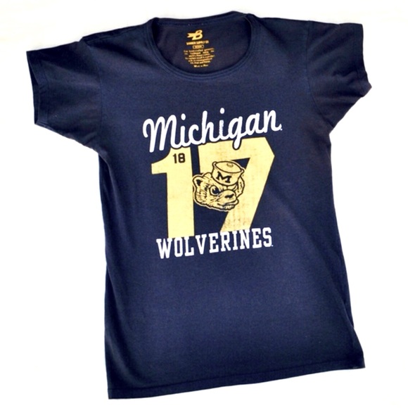 Vintage Style University of Michigan T-shirt - Picture 1 of 4